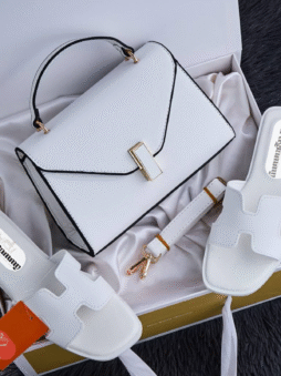 Ensemble sac sandales طقم حقيبة وصندالة فاخر