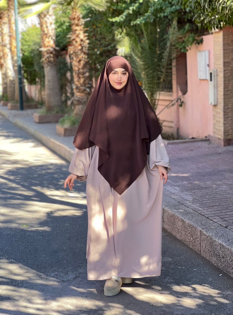 طقم عباية أروى فضفاض Arwa abaya with khimar - Image 4