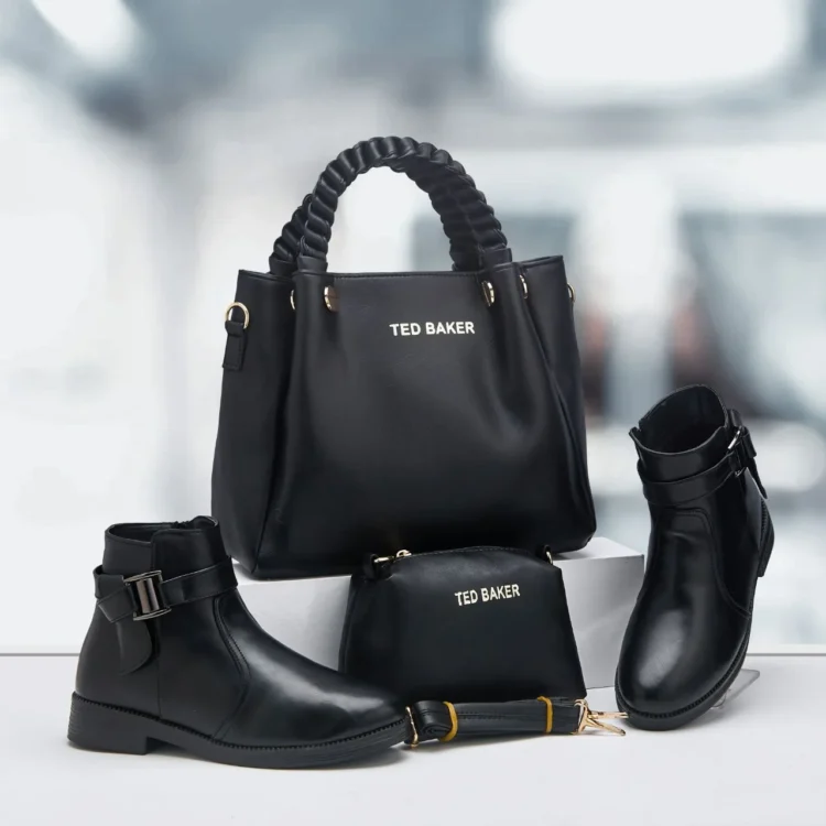 pack sac bottes femme luxe باك حقيبة وبوت نسائي