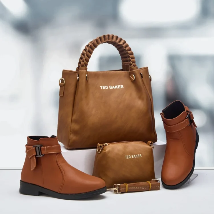 pack sac bottes femme luxe باك حقيبة وبوت نسائي