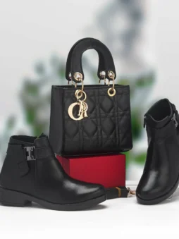 بوت شتوي مع حقيبة يد راقية