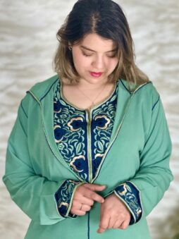 جلابة مغربية عصرية بقطعتين