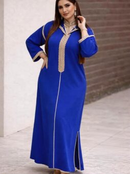 جلابة مغربية عصرية بقطعتين