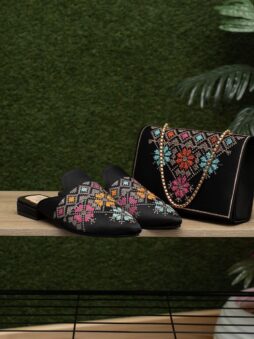 باك البلغة والحقيبة بالطرز الفاسي