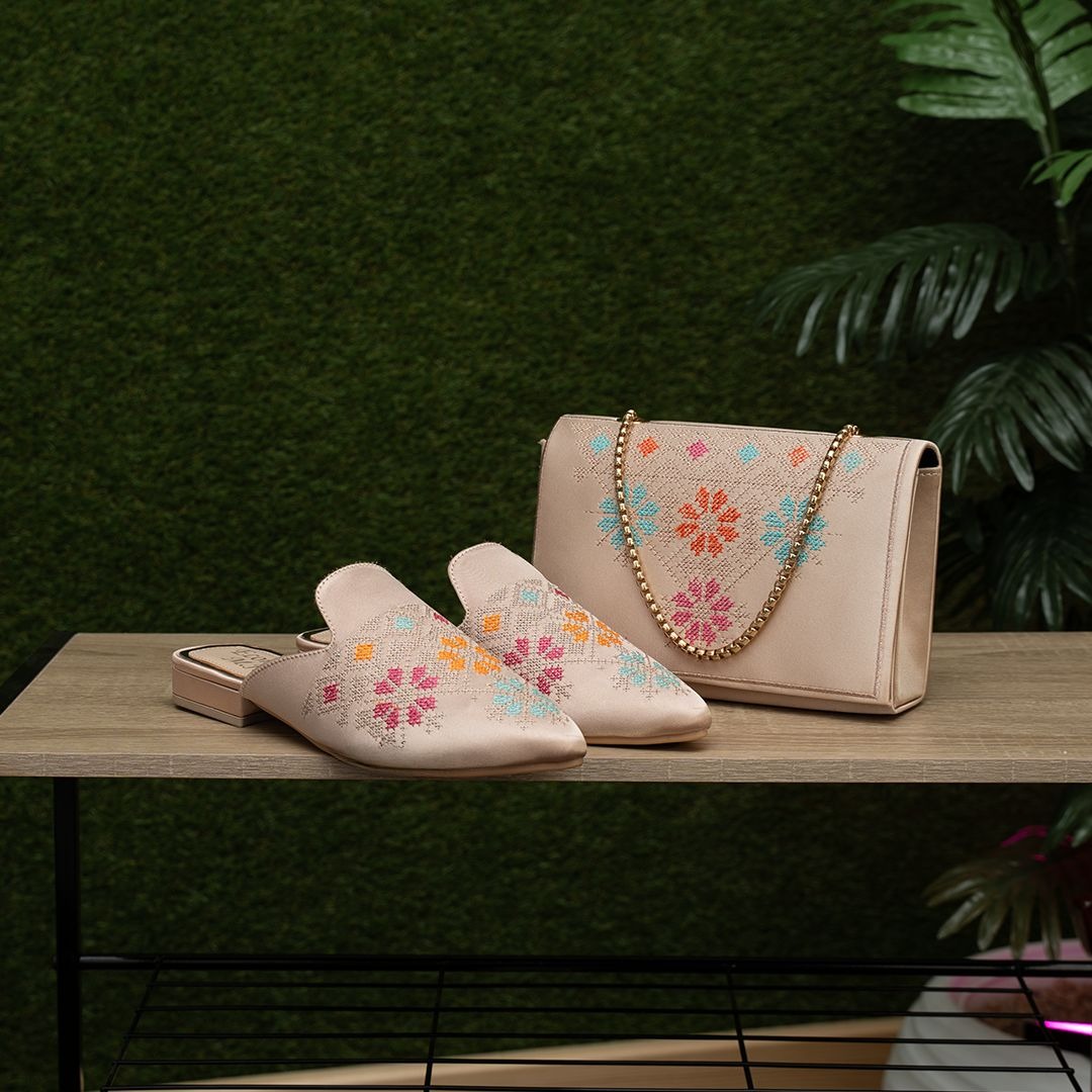 باك البلغة والحقيبة بالطرز الفاسي