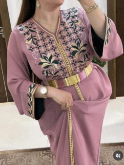 قفطان مغربي هماوي بالطرز الرباطي