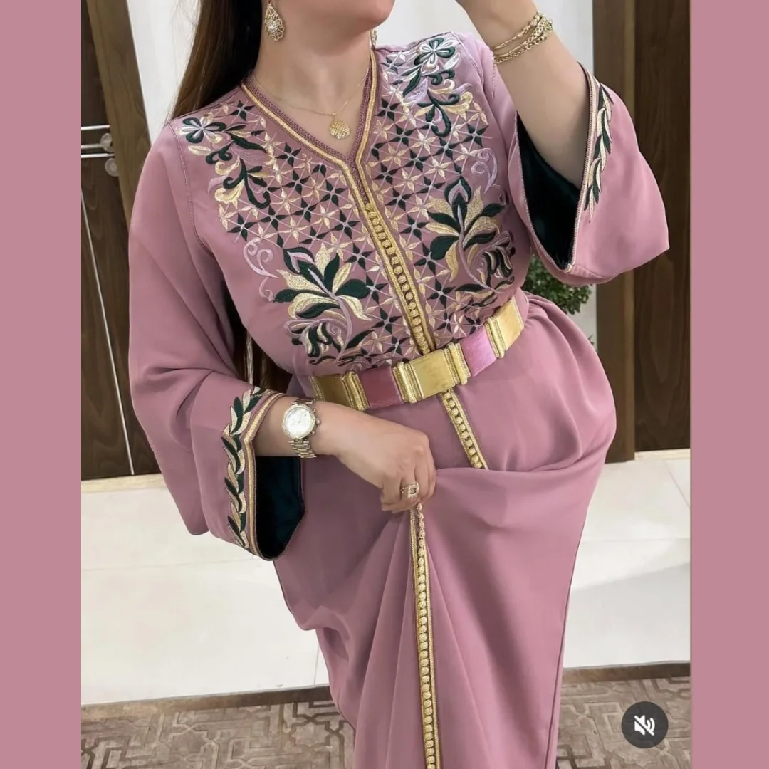 قفطان مغربي هماوي بالطرز الرباطي