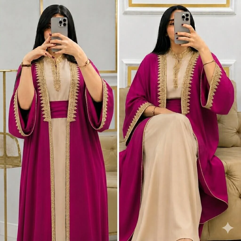 caftan marocain 2 pieces