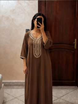 gandoura crepe rosa 2026