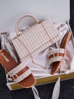 ensemble mobra BEIGE ensemble mobra femme طقم حقيبة وصندل موبرا