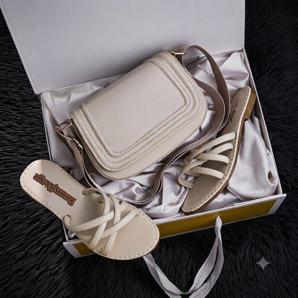 ensemble sac et sandales brides