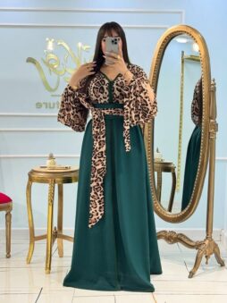 قفطان المنمرVR kaftan moderne imprime leopard