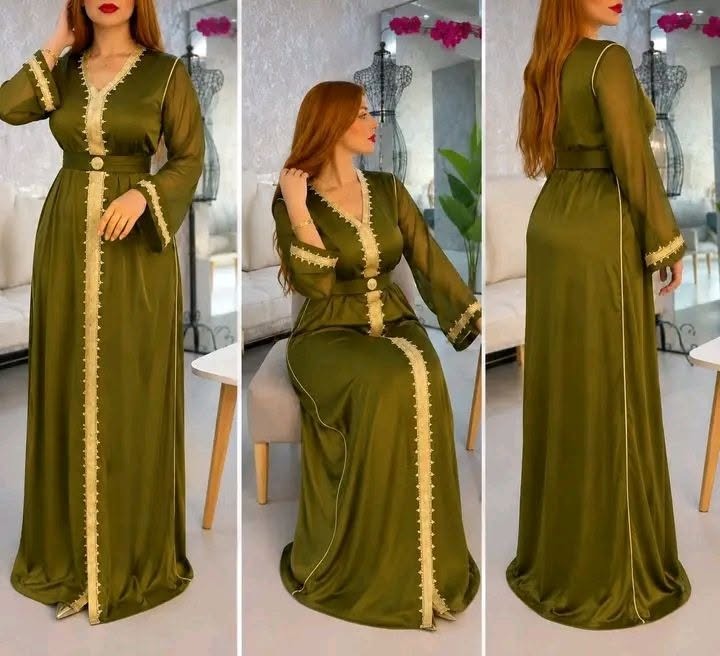 Caftan soie 4 files