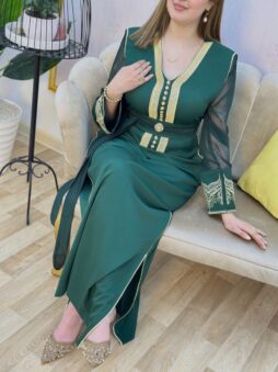Caftan Zephira broderie R'bati