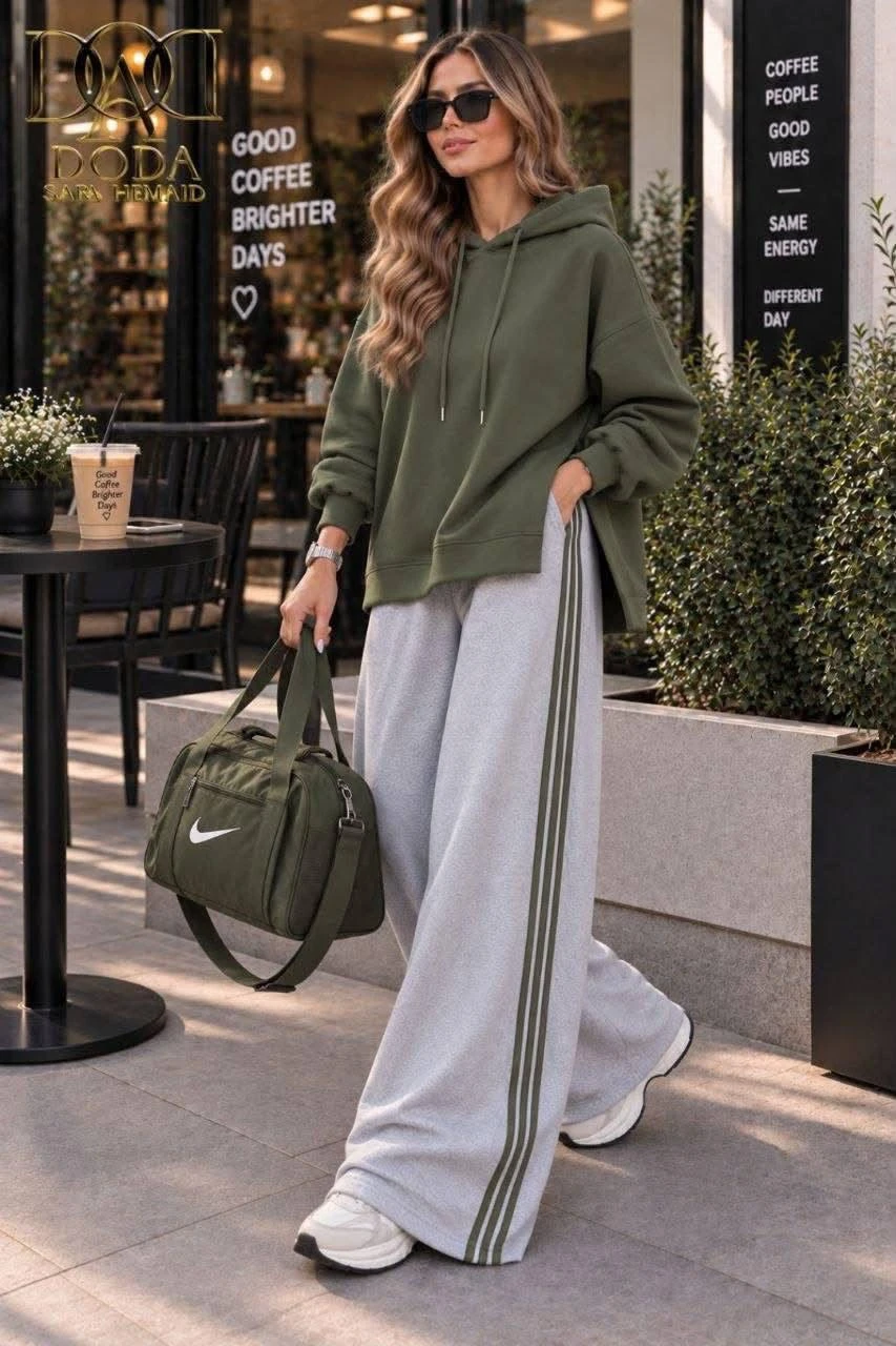 Kitma Nike pantalon gris طقم رياضي نسائي