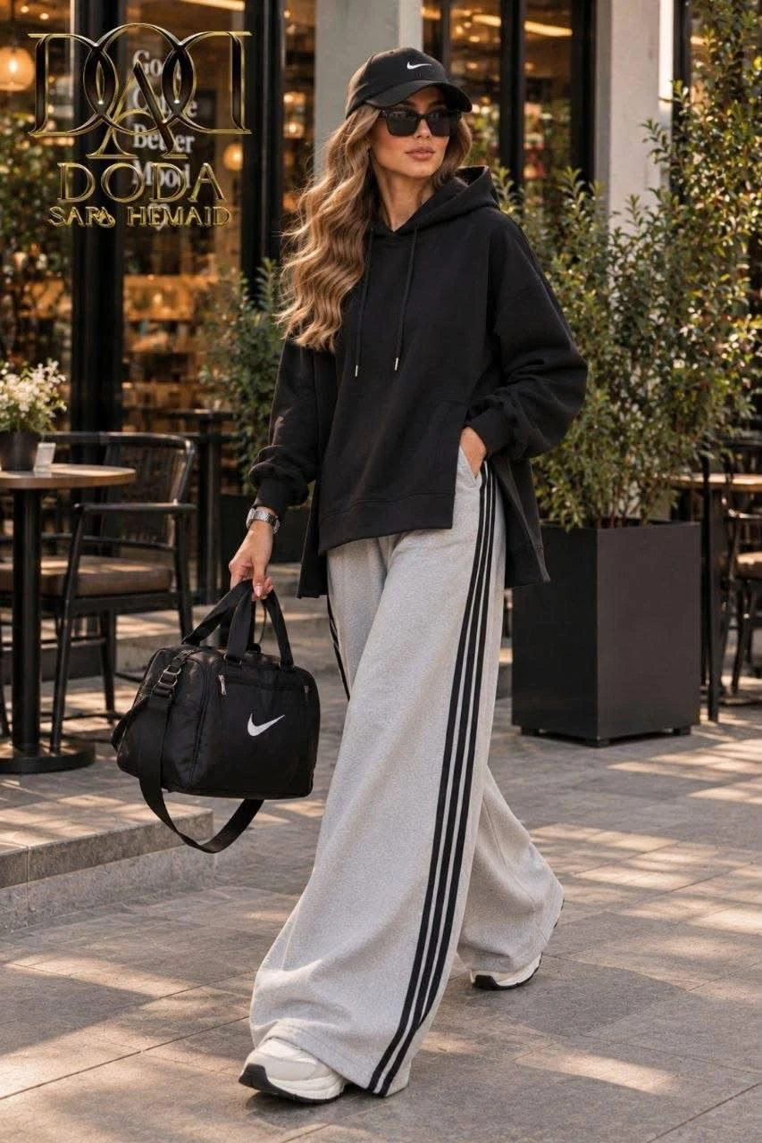 Kitma Nike pantalon gris طقم رياضي نسائي